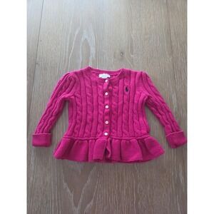 Ralph lauren baby girl sweater 12 mos